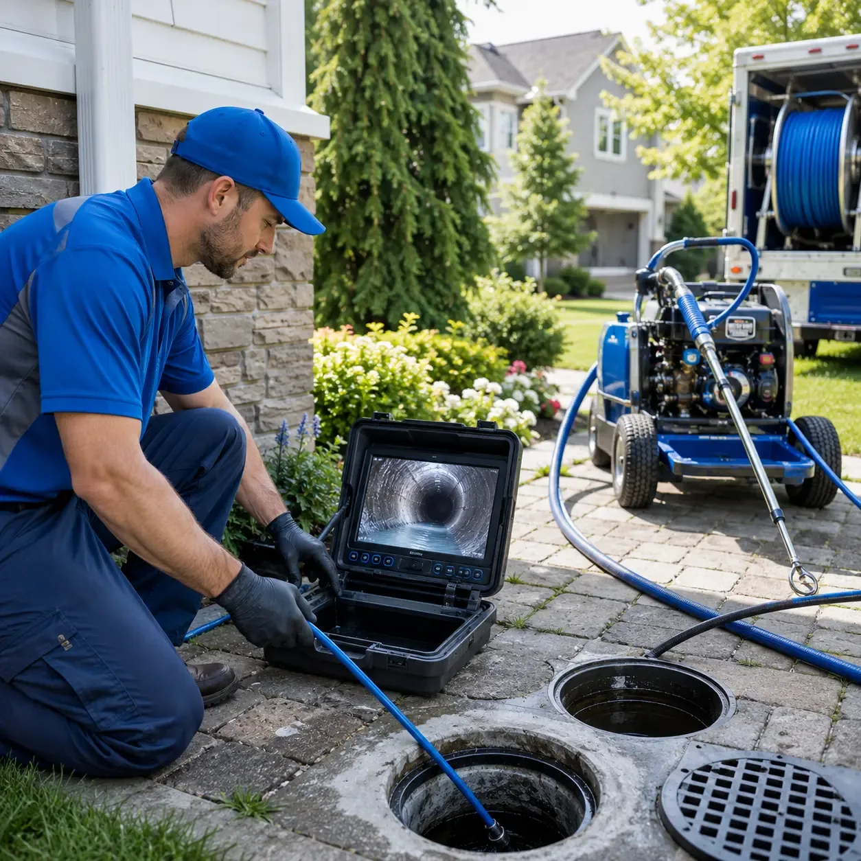 Outdoor drain cleaning professionals serving Oley, PA
